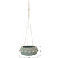 Hanging Handwoven Rattan Planter with Shells & Jute Hanger