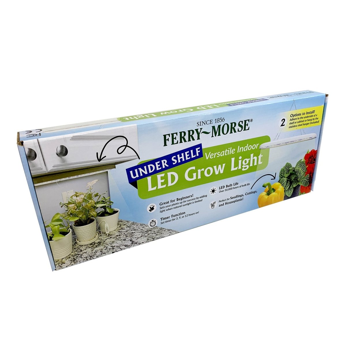 cheap lights for growing plants indoors Ferry-Morse LED Undershelf Grow Light