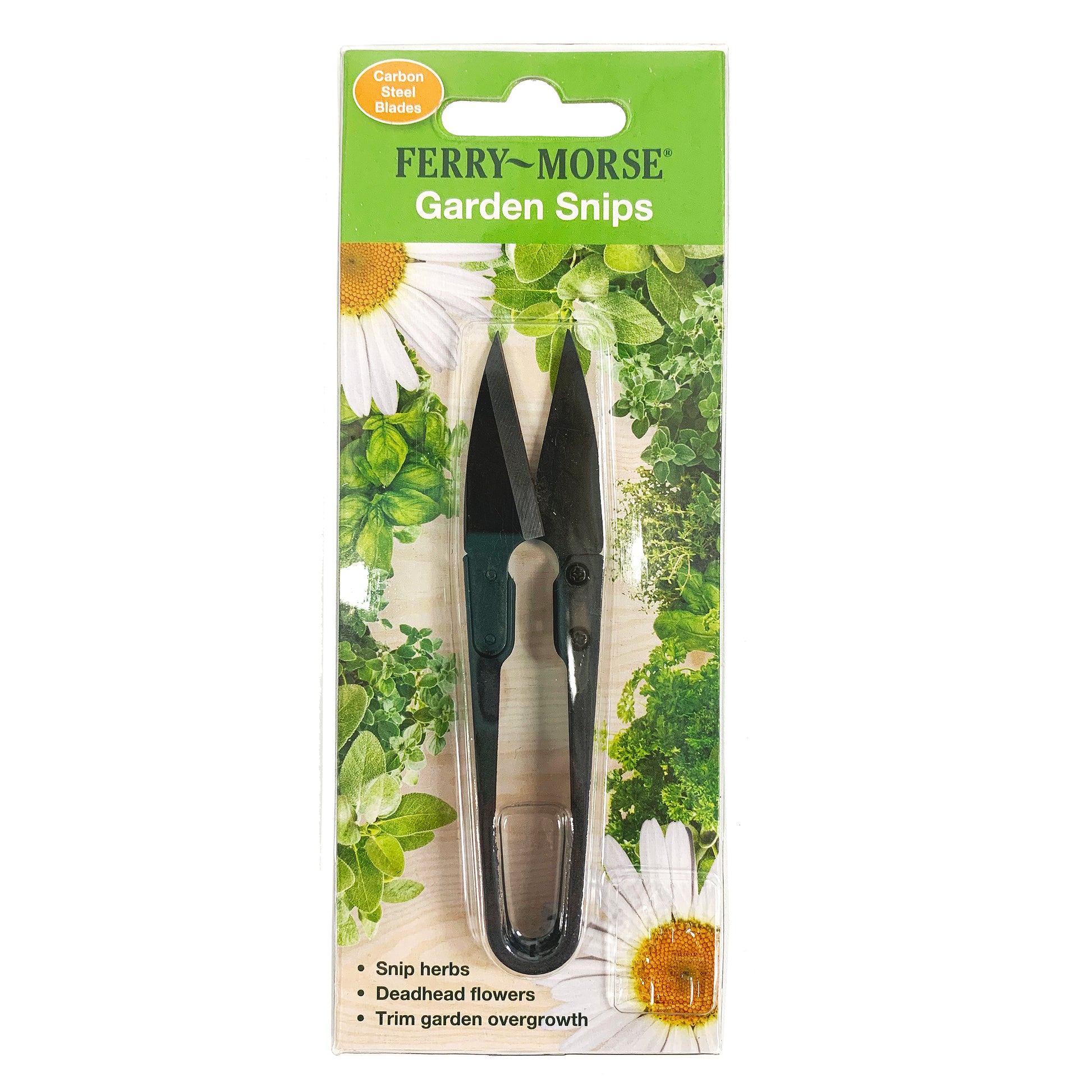 Ferry-Morse Carbon Steel Garden Snipping Scissors, front of packaging.