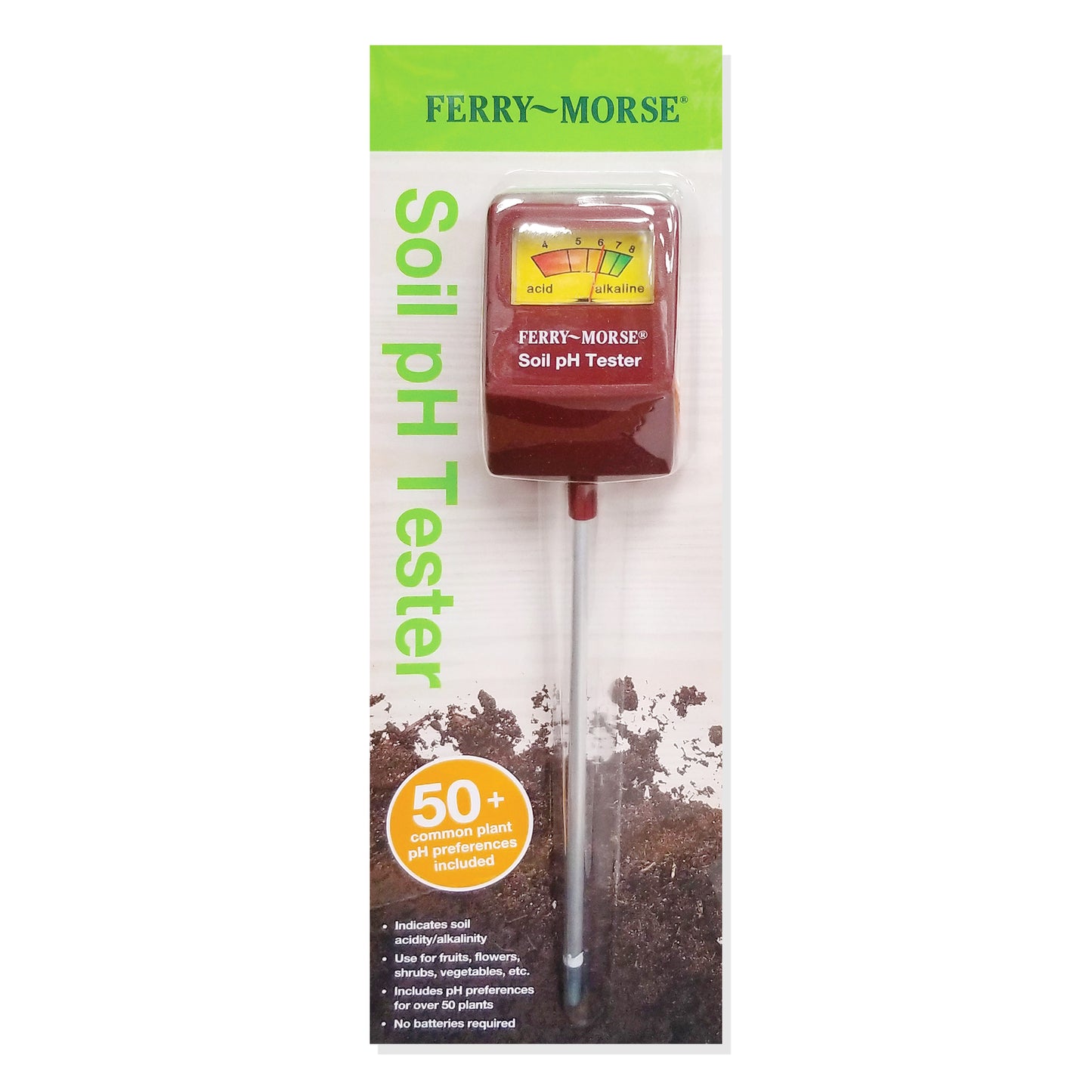 Soil pH Tester in its shelf packaging, would make a nice gift or stocking stuffer for the gardener in your life!