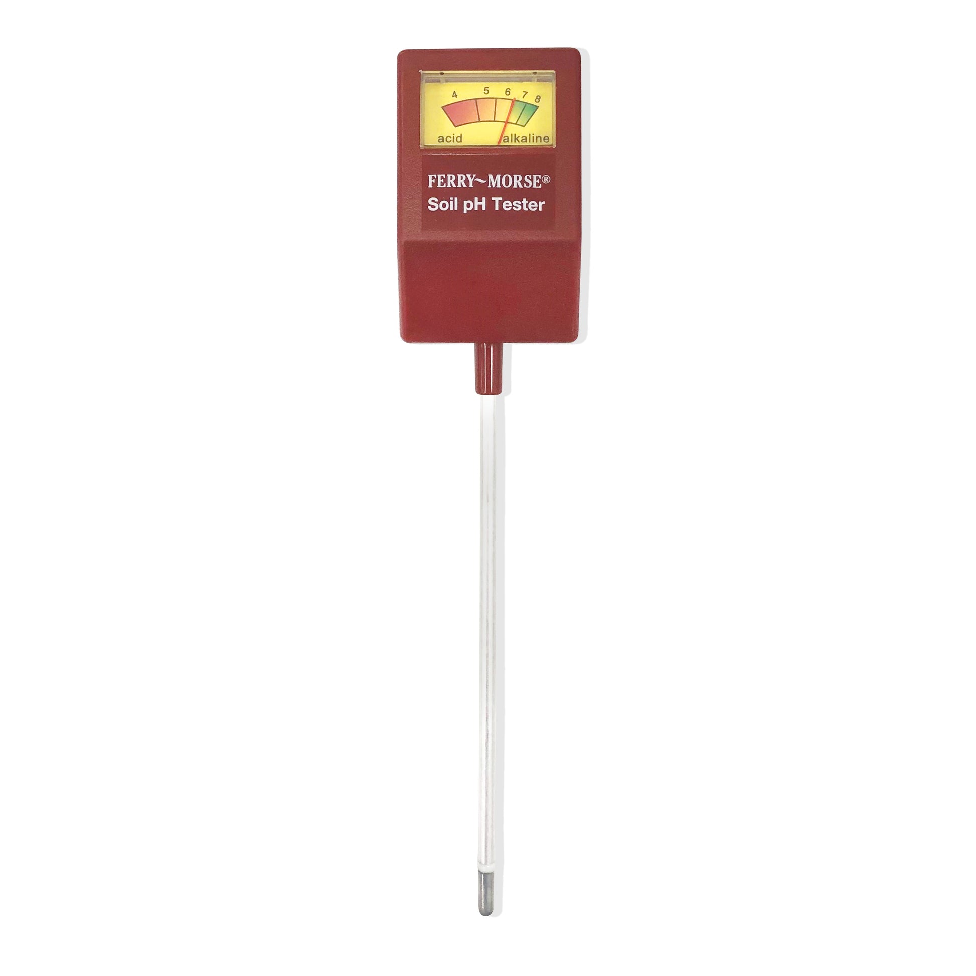 Ferry-Morse Soil pH Tester with Acid and Alkaline Meter Reader -- easy to use and read.