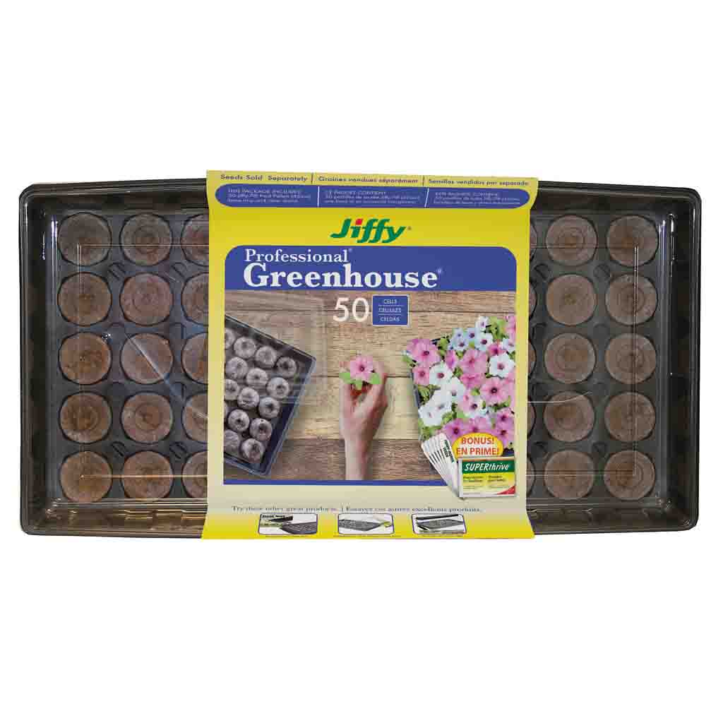 Jiffy 50 Peat Pellet Professional Greenhouse, 42mm Pellets