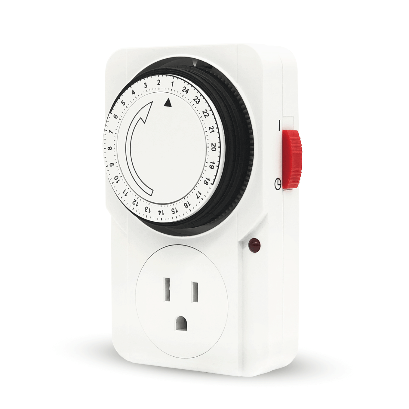 Jiffy Hydro Single Grounded Outlet Timer for Grow Lights, Pumps