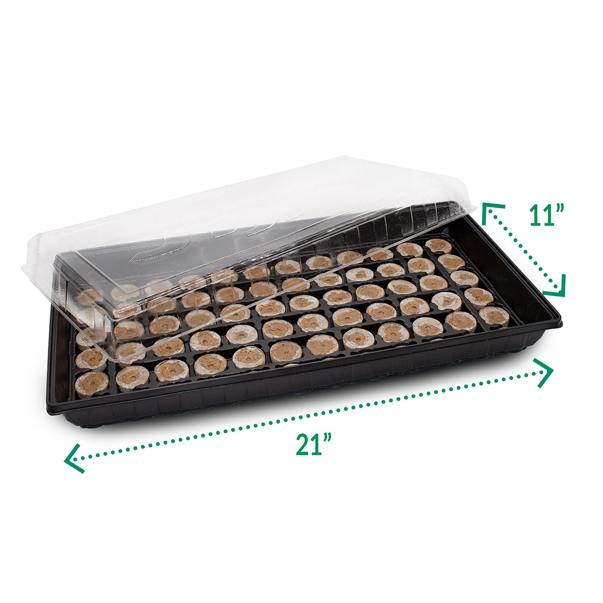 Jiffy Seed Starting Kit, 72 Cell 36mm Peat Pellets with Bonus