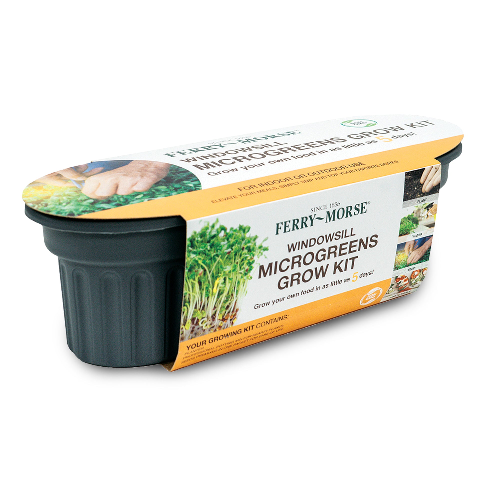 Windowsill Microgreens Kit in Retail Packaging_A Great Gift!