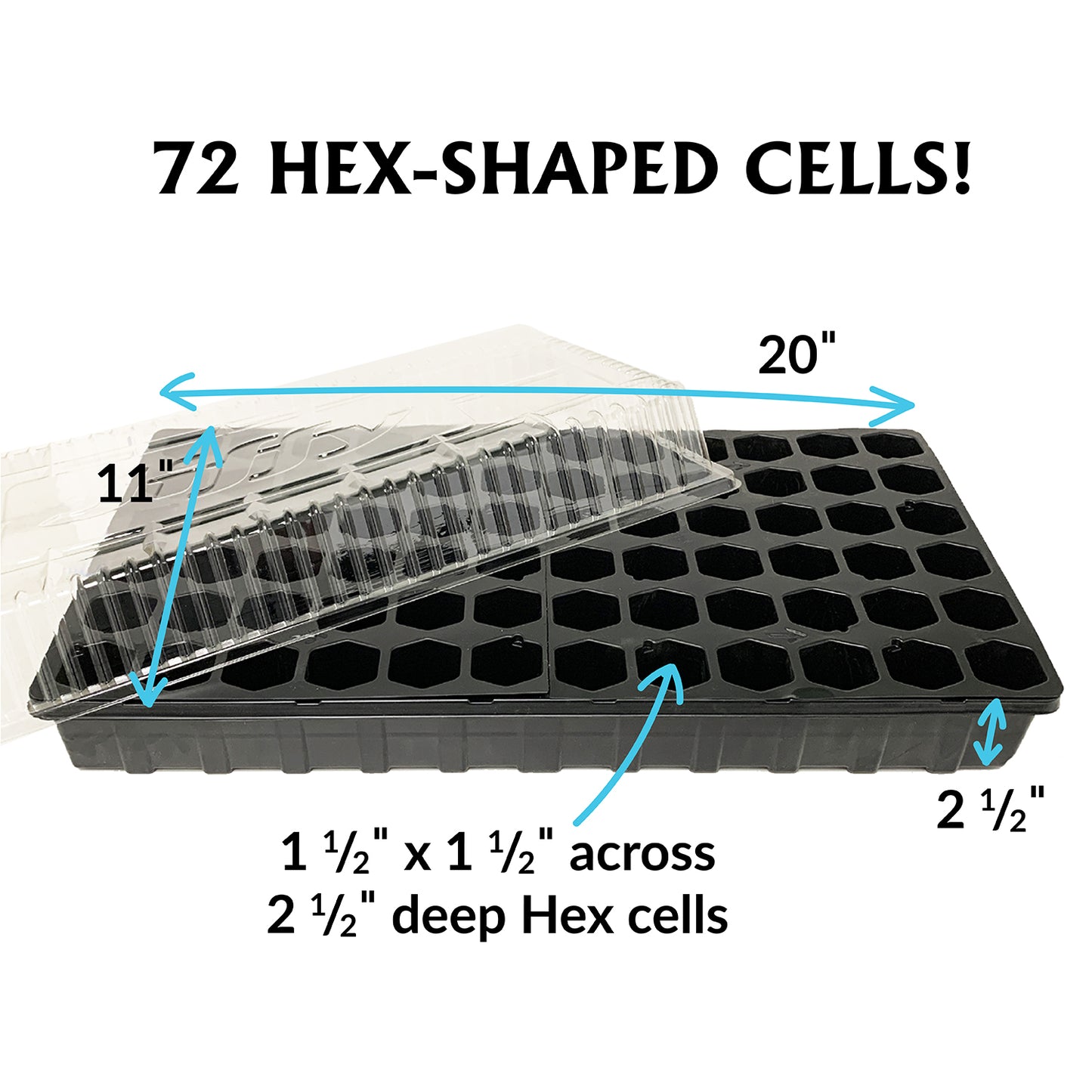 Ferry Morse Seed Starting Tray, 72-cell Hexagon Style
