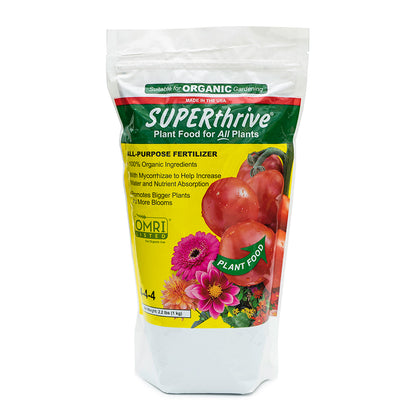 SUPERthrive Organic All-Purpose Plant Food, Solid Granular 4-4-4