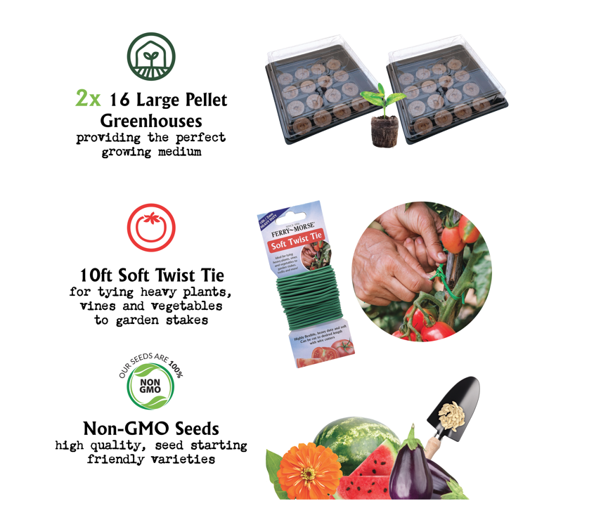 Grow-Your-Own Tomato & Peppers Garden Kit