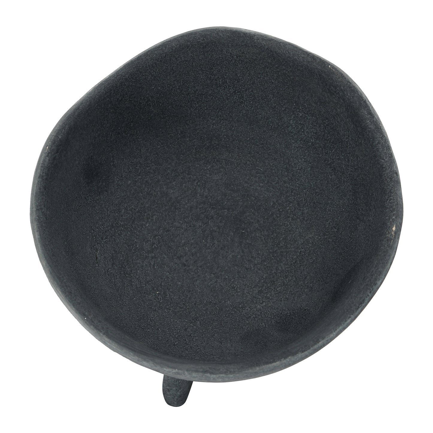 Terracotta Footed Planter 5.5", Matte Black