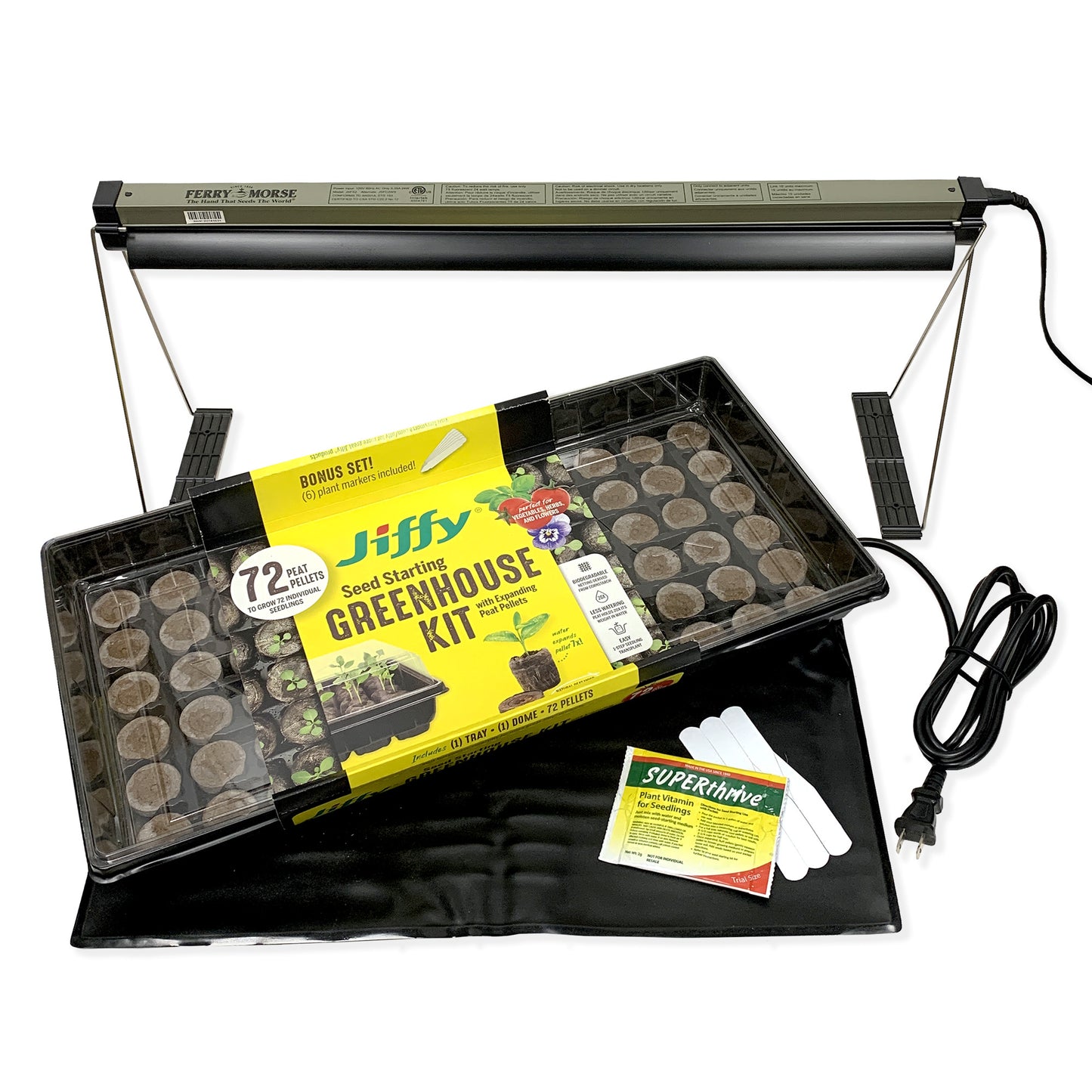 Your Complete Indoor Growing Seed Starting Kit with Annual Flower Seeds