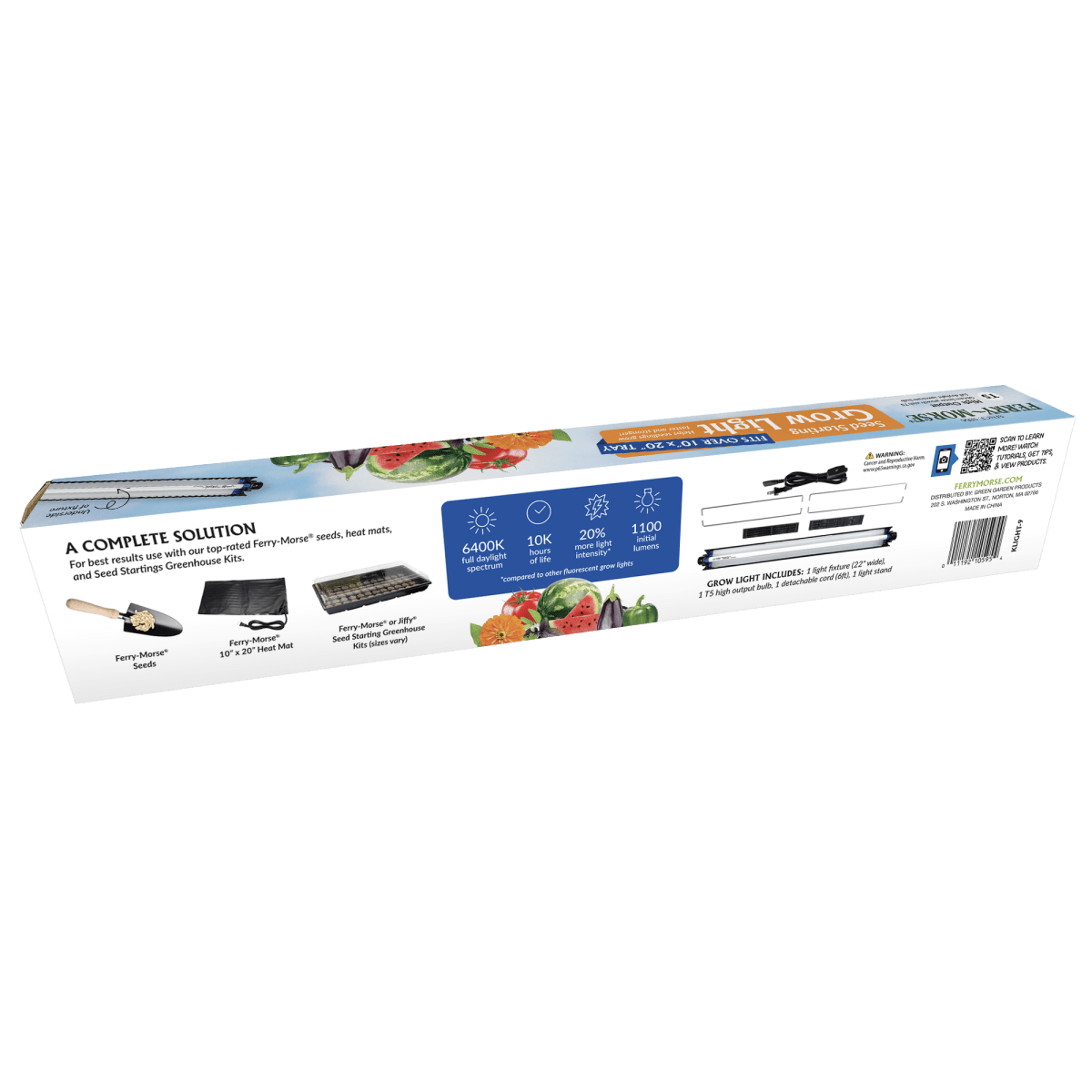 Ferry - Morse Indoor Grow Light Fixture with T5 Bulb 24 x 11in. - Ferry - Morse