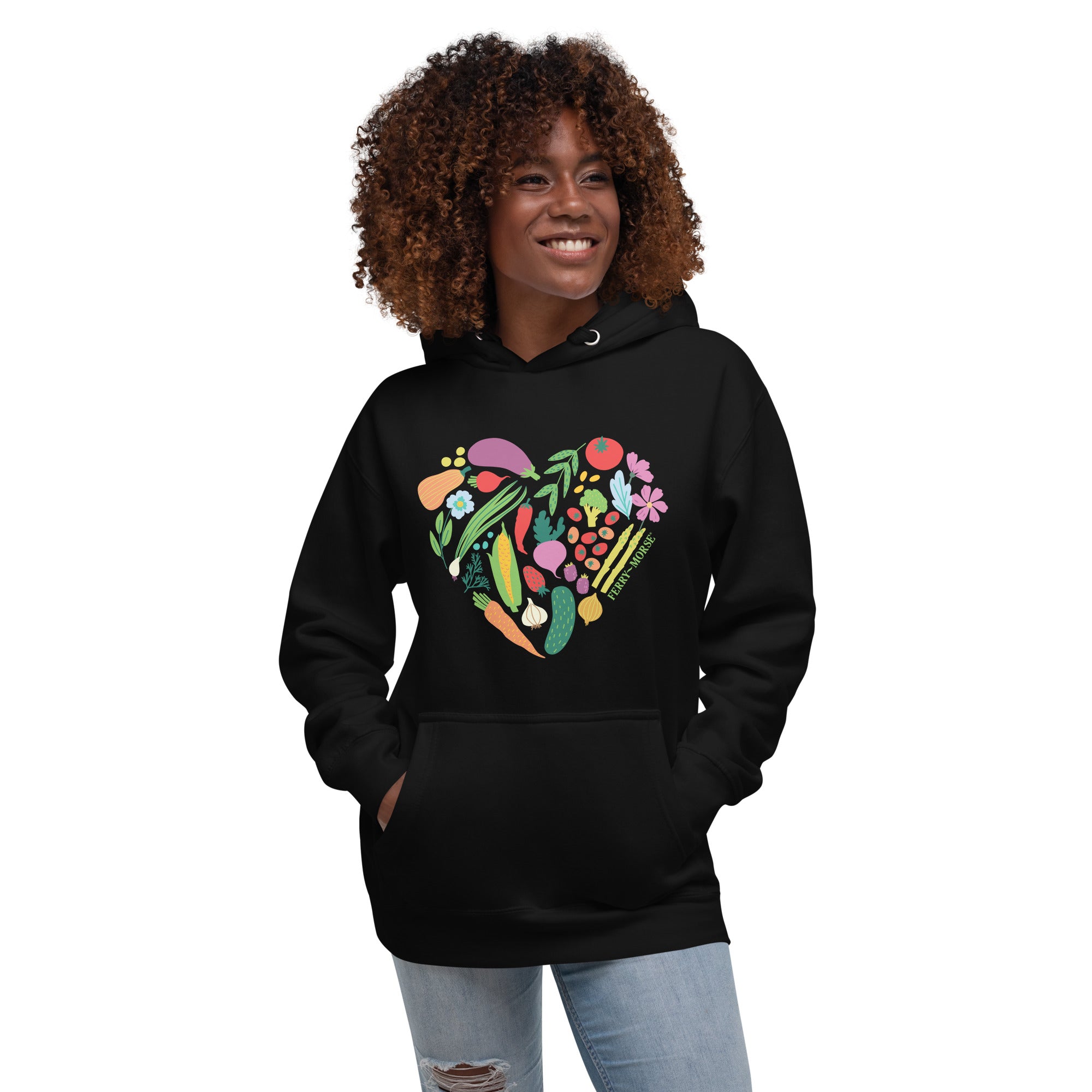 Garden Heart Unisex Hoodie Ferry Morse Merch