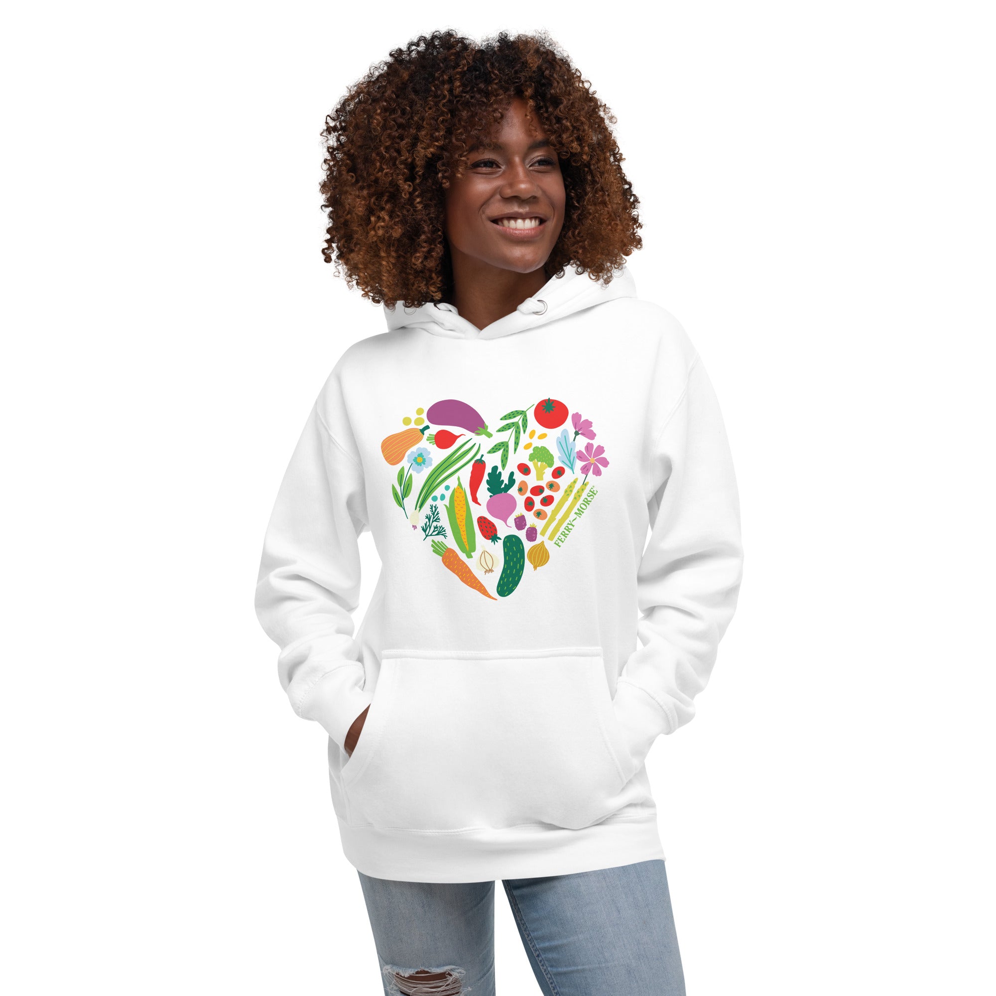 Garden Heart Unisex Hoodie Ferry Morse Merch