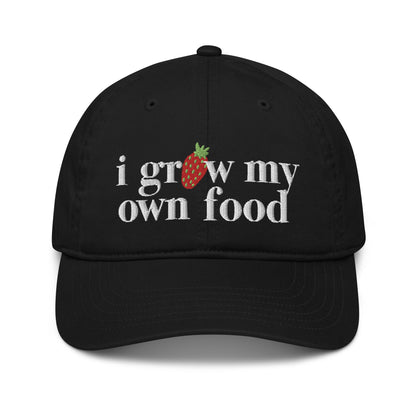 "I Grow My Own Food" Organic Dad Hat